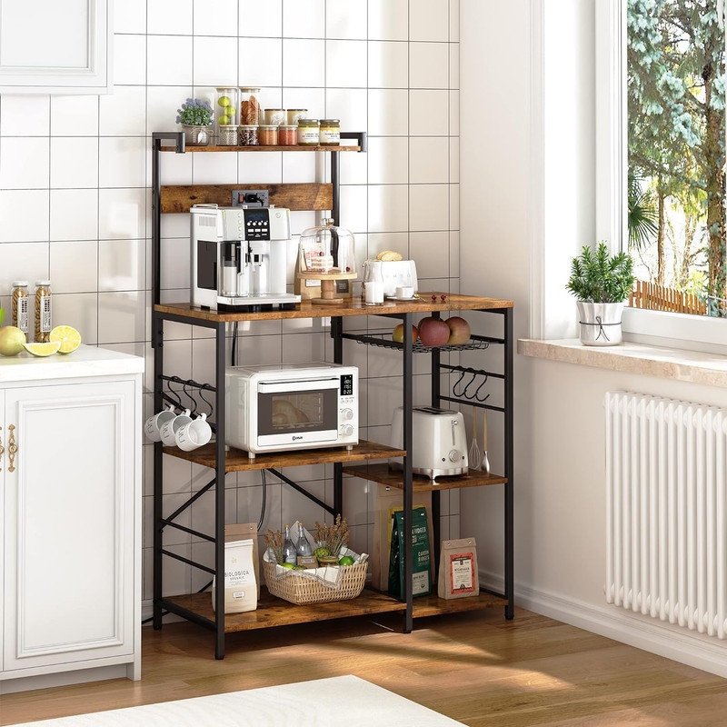 Frist 35.4'' Metal Standard Baker's Rack with Microwave Compatibility