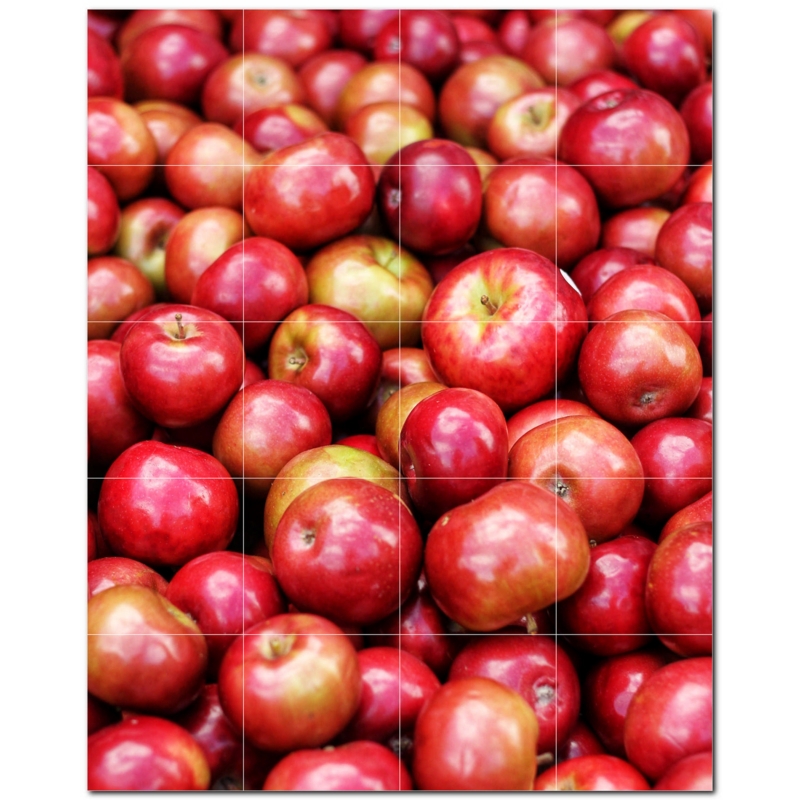 Fruit Photo 4.25'' x 4.25'' Satin Ceramic Decorative Mural