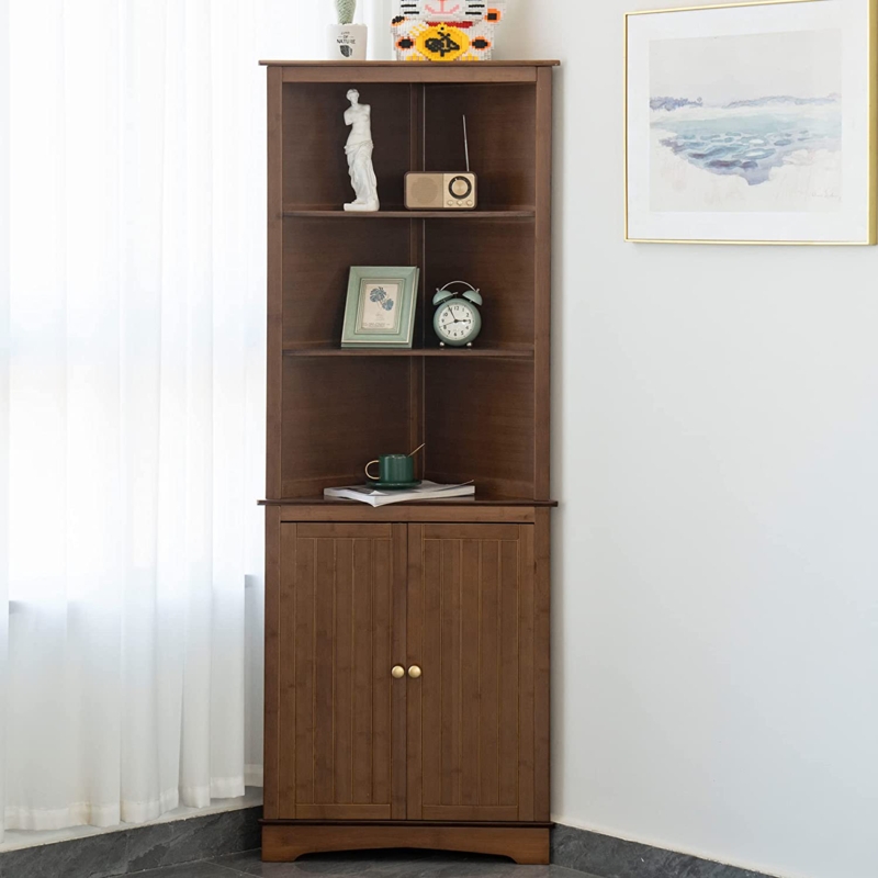 Fulgencia Corner Storage Bookcase