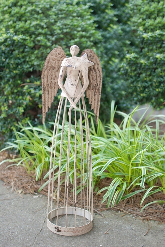 Garden Angel Trellis Christmas Figurine