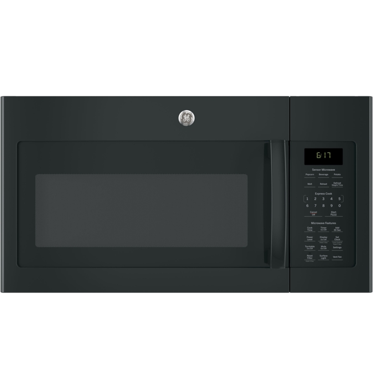 GE Appliances 30" 1.7 cu ft. 1000 - Watt Convertible Over-The-Range Microwave with Sensor Cooking