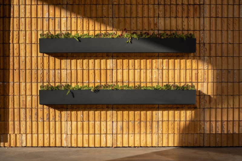 Geo Series Plastic Trough Hanging Planter