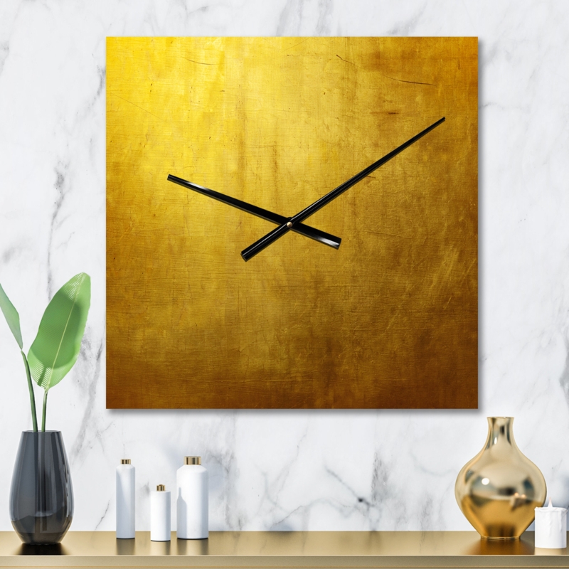 Gold Texture - Modern Wall Clock