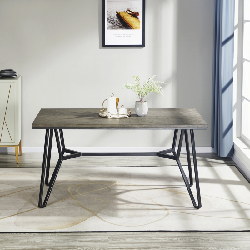 Gravesend Metal Base Dining Table