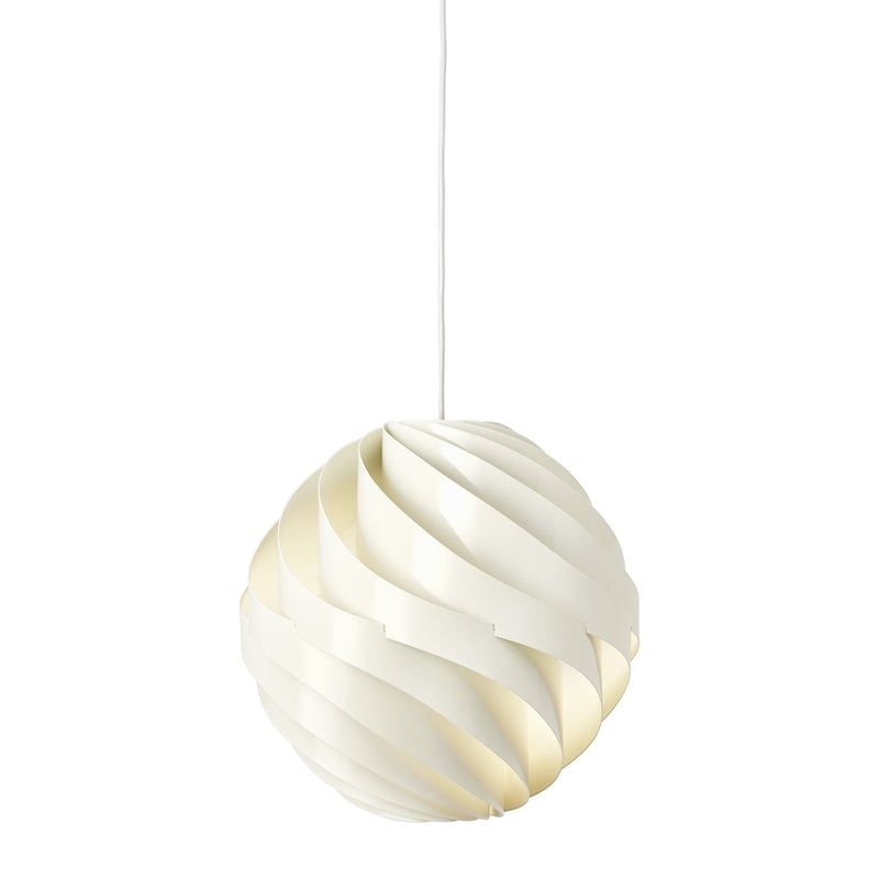Gubi Turbo Pendant Light in White, Size Large: 24.4" Diameter