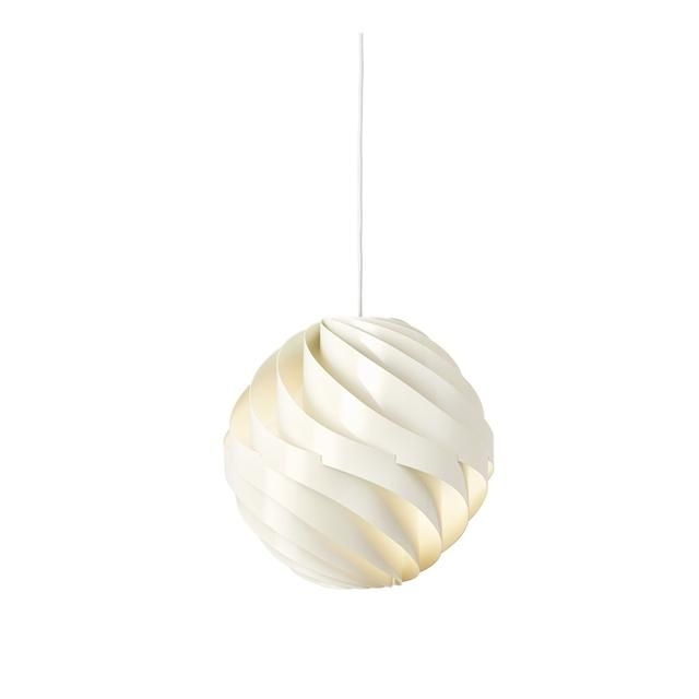 GUBI Turbo Pendelleuchte Alabaster Wei Glnzend Klein