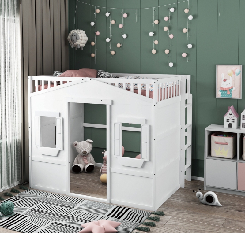 Gustie Full Loft Bed by Harriet Bee