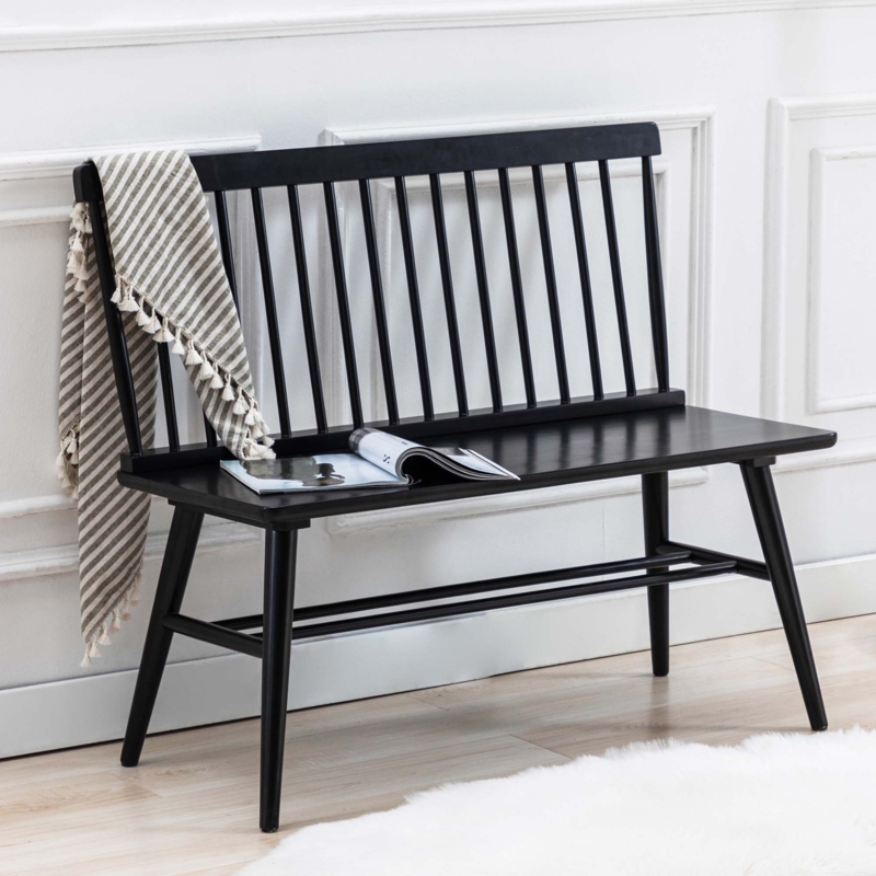 Hadiya Solid Wood Bench
