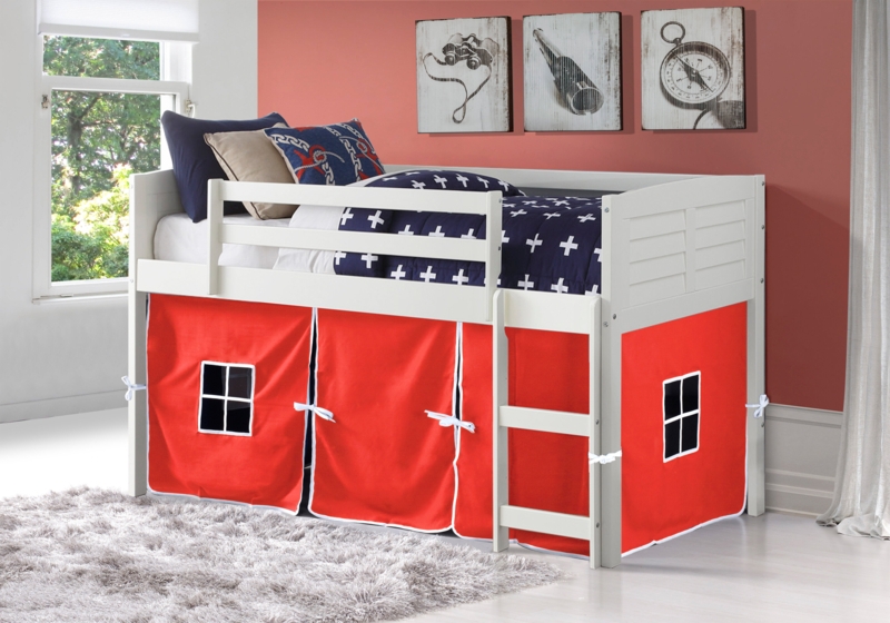 Hager Twin Solid Wood Platform Low Loft Bed by Sunside Sails