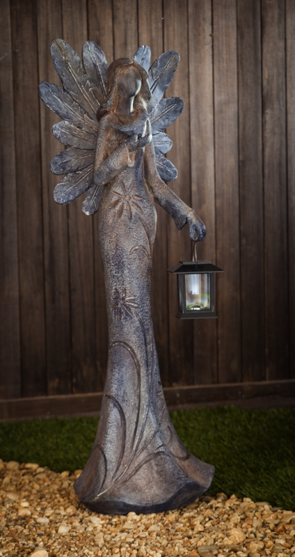 Hallwood Angel Garden with Solar Lantern