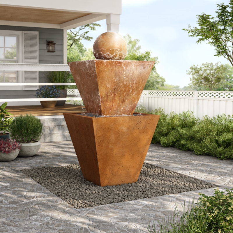 Hand Crafted Weather Resistant Floor Fountain
