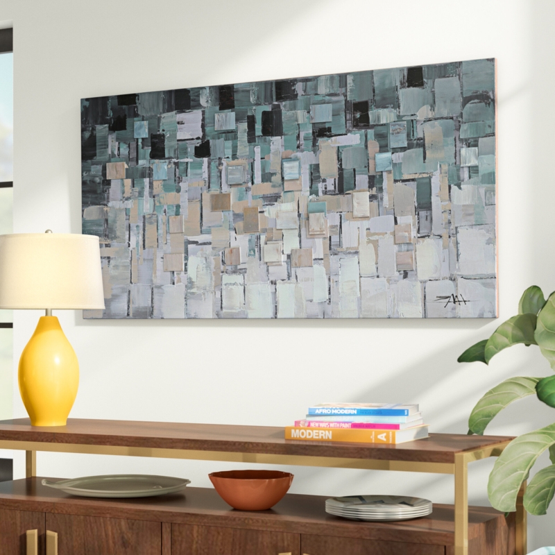 Handmade Modern Abstract Wall Decor on Resin