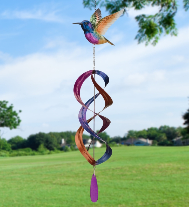 Hanging Wind Spinner - Purple Coronet