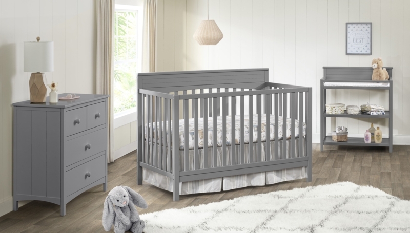 Harper 4 in 1 Convertible Baby Crib, Greenguard Gold Certified