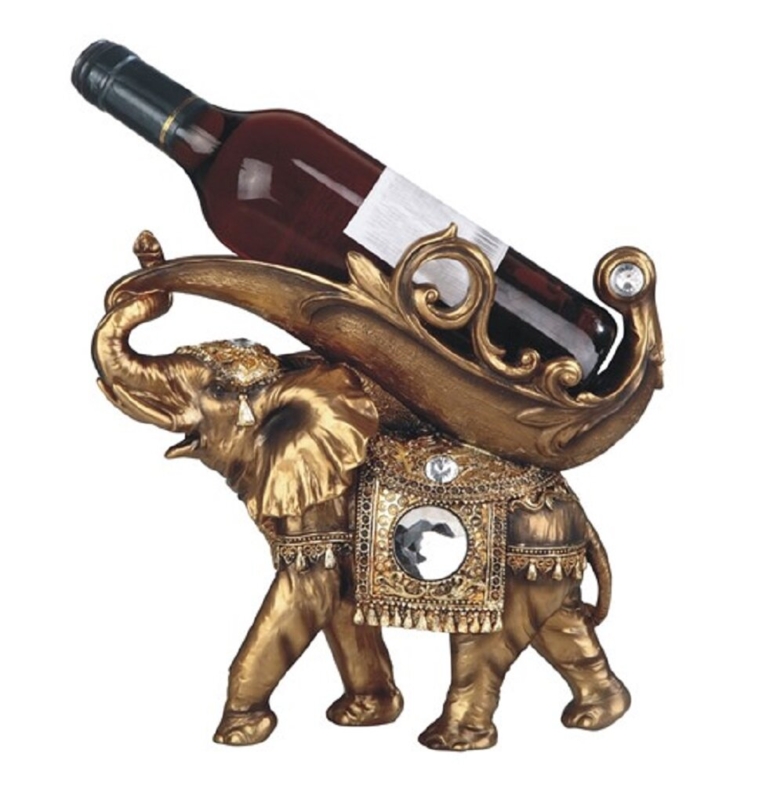 Haslingden 1 Bottle Tabletop Wine Bottle Rack in Bronze
