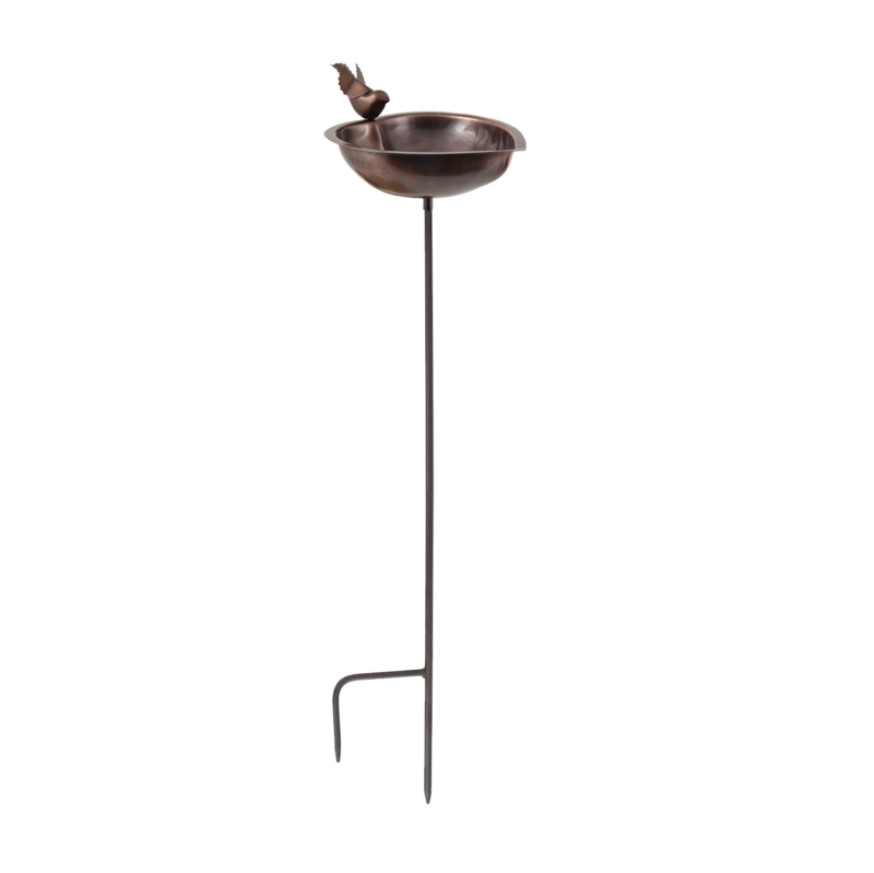 Heart Shaped Birdbath with Stake
