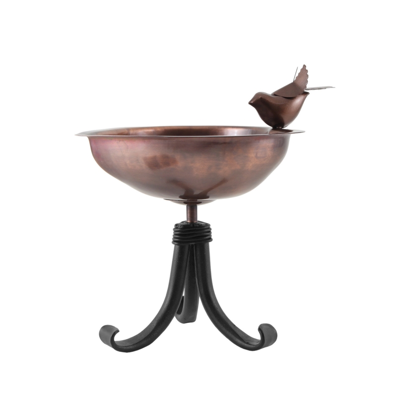 Heart Shaped Birdbath with Tripod Stand