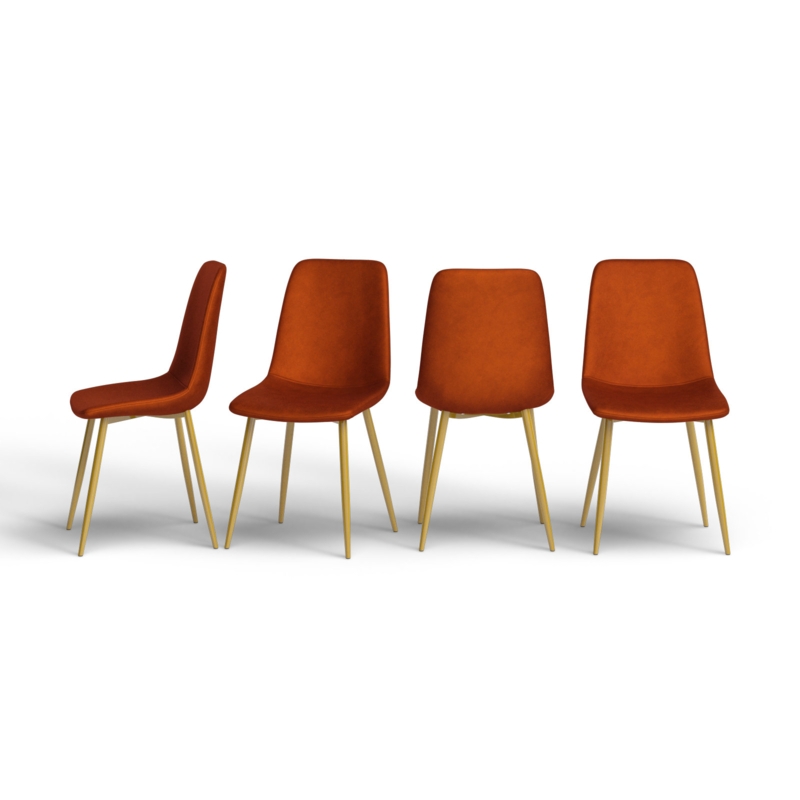 Heffron Velvet Upholstered Side Chair