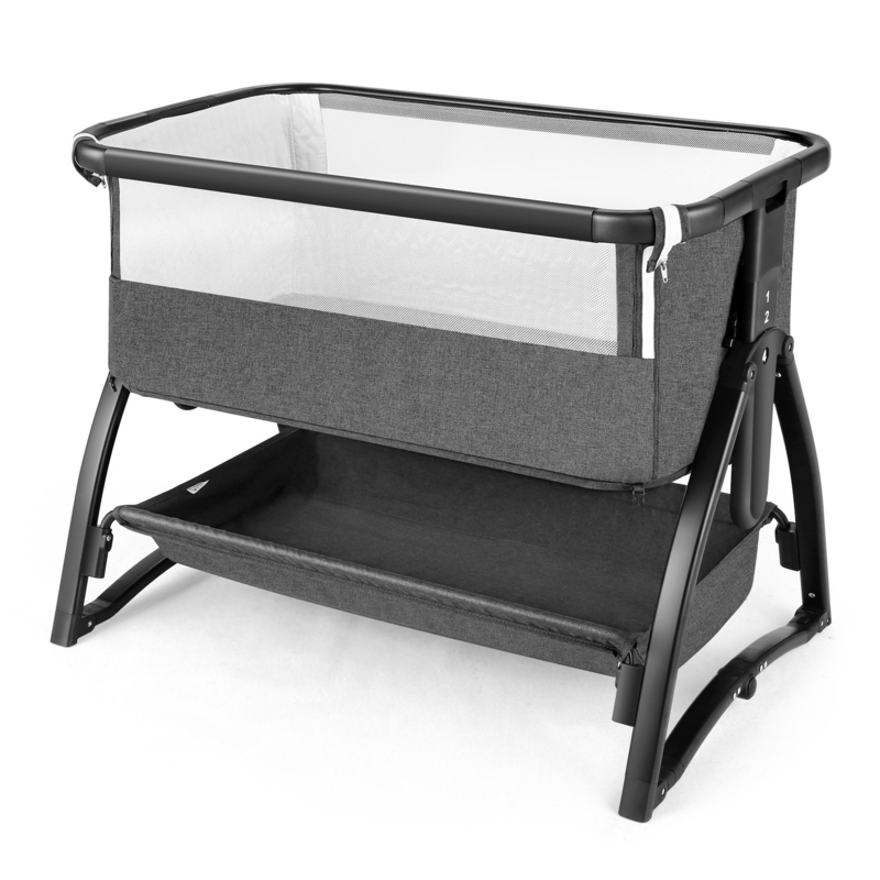 Heike Portable Baby Crib With Comfortable Mattress