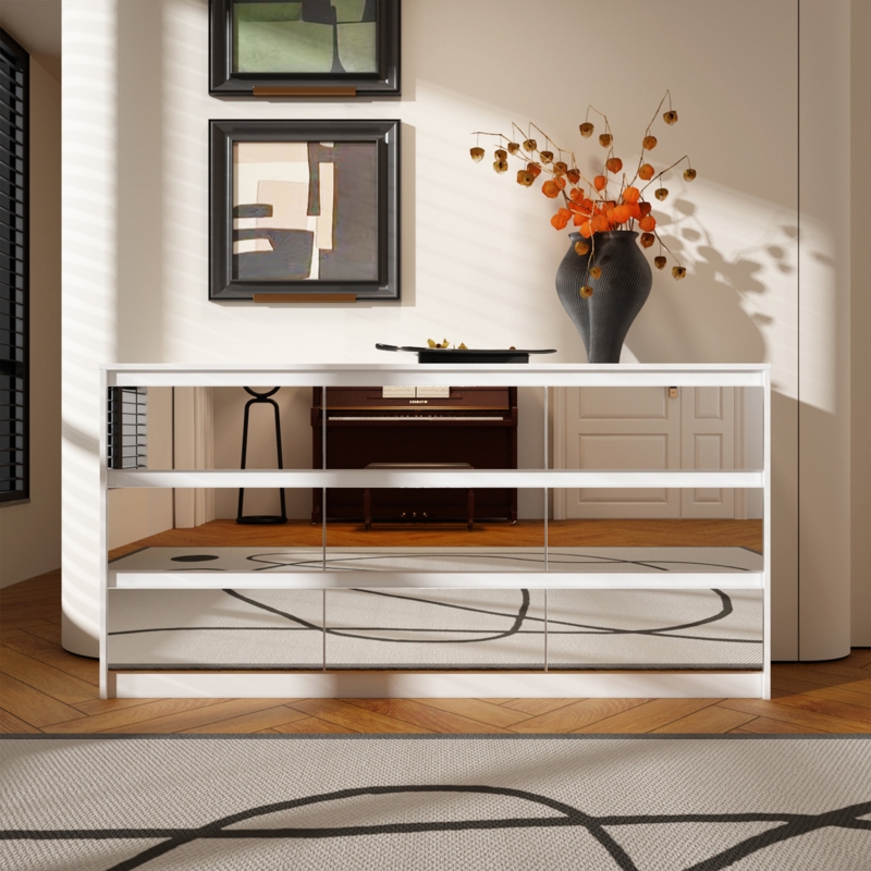 Humiston 9 - Drawer Dresser with Mirror