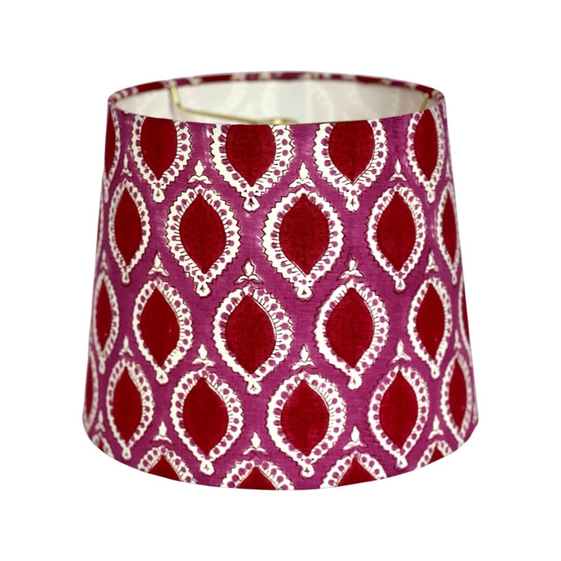 Indira - Hot Pink Block Print Empire Shade