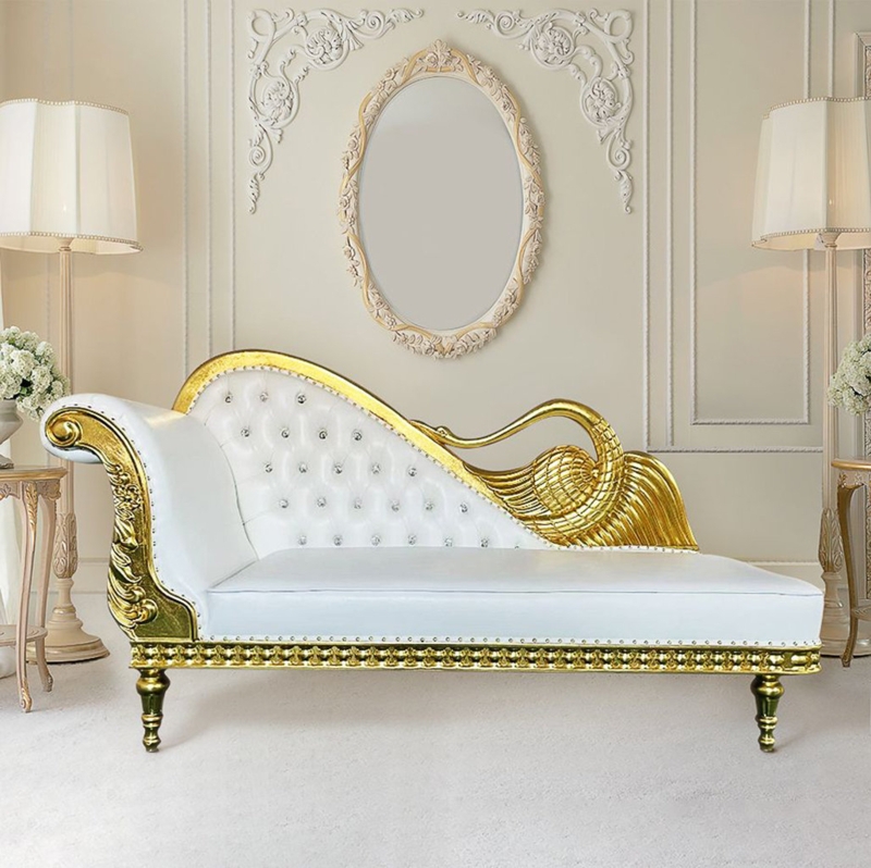 Infinity Faux Leather Chaise Lounge