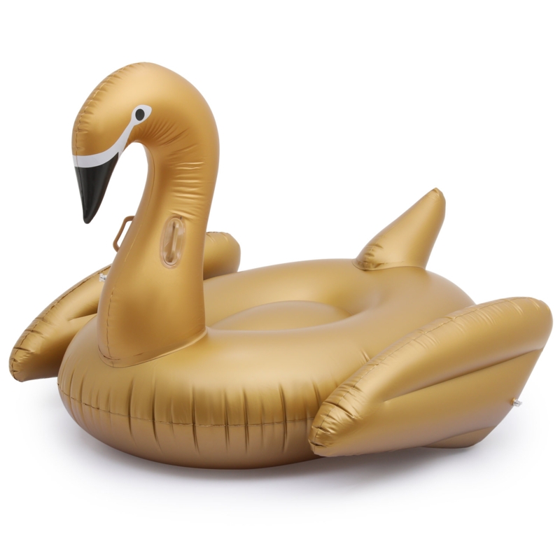 Inflatable Ride On Pool Float Wan Shaped Giant Raft Lounger With Handle