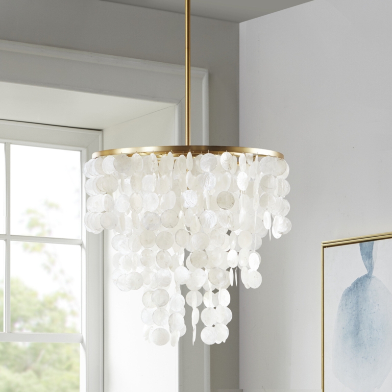 Capiz Hanging Lamp