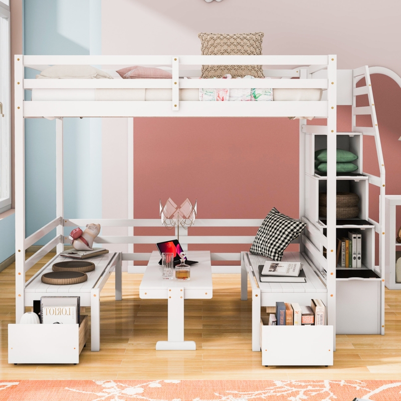 Jakiah Kids Loft Bed