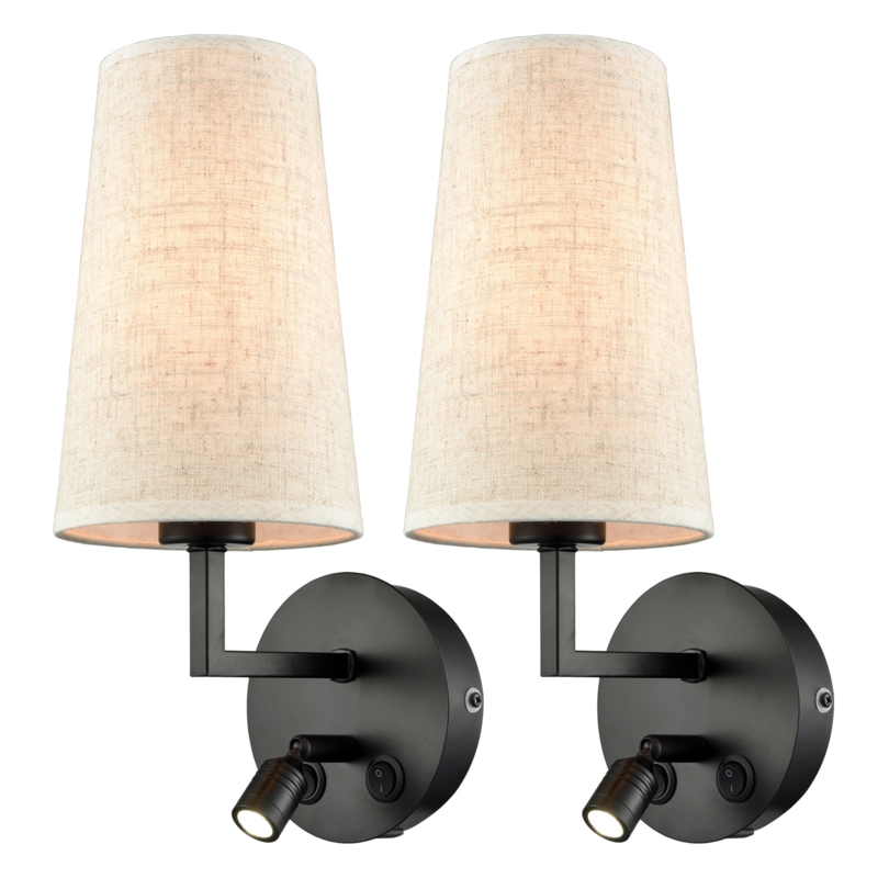 Jamiel Iron LED Armed Sconce (Set of 2)
