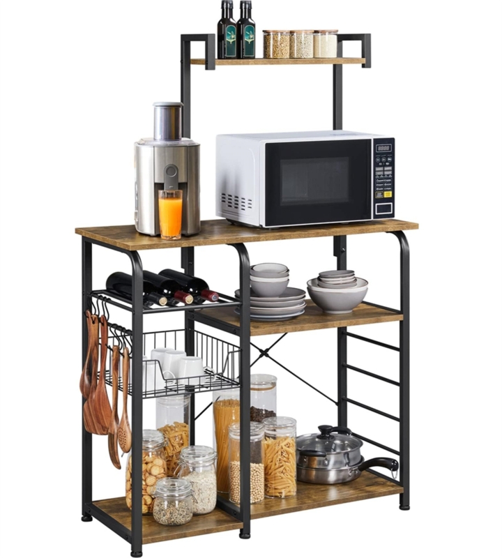 Jarnagin 35.5'' Baker's Rack with Microwave Compatibility