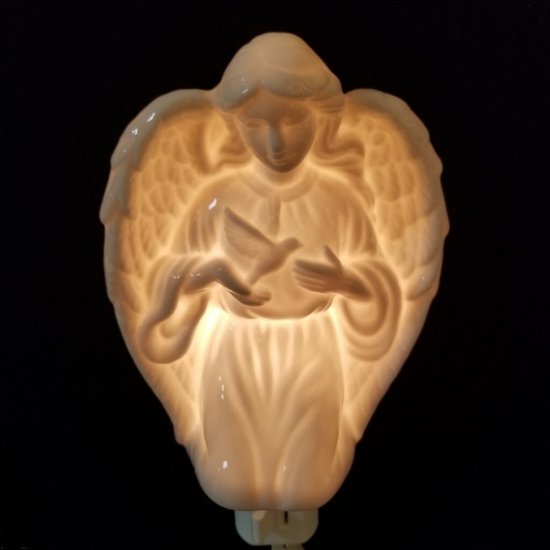 Johnise Angel with Dove Night Light