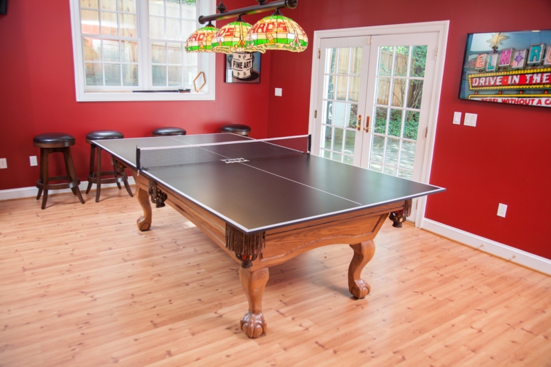 Joola Table Tennis Conversion Top - Full Sized MDF Ping Pong Table Top for Pool Table and Billiards with Foam Backing and Net Set