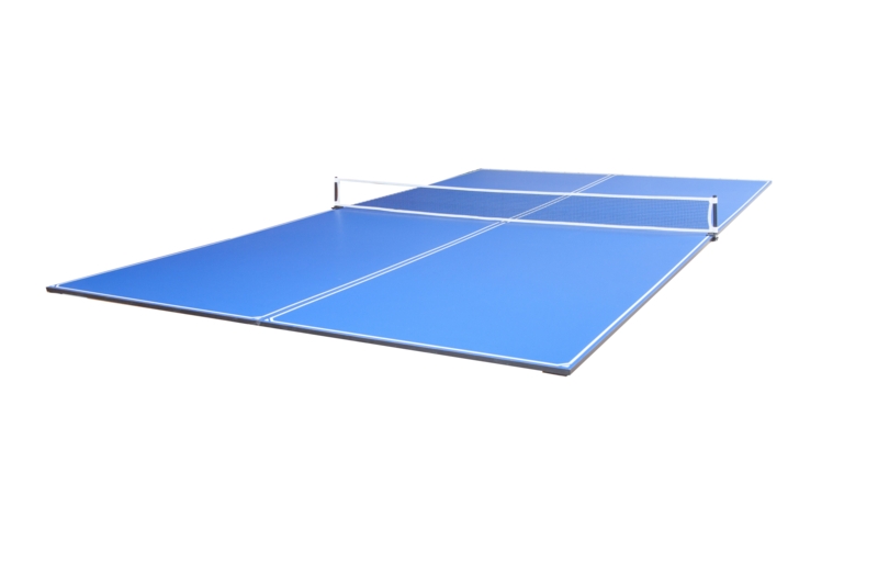 JOOLA Tetra 4-Piece Table Tennis Table Conversion Top - Includes Ping Pong Net Set - Conversion Top for Pool Tables and Billiards