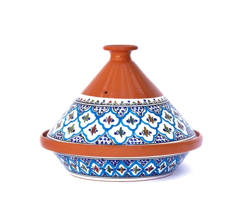 KAMSAH Moroccan Non-Stick Ceramic Round Tagine