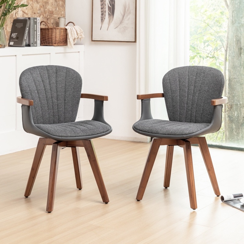 Karem Tufted Linen Upholstered Armchair