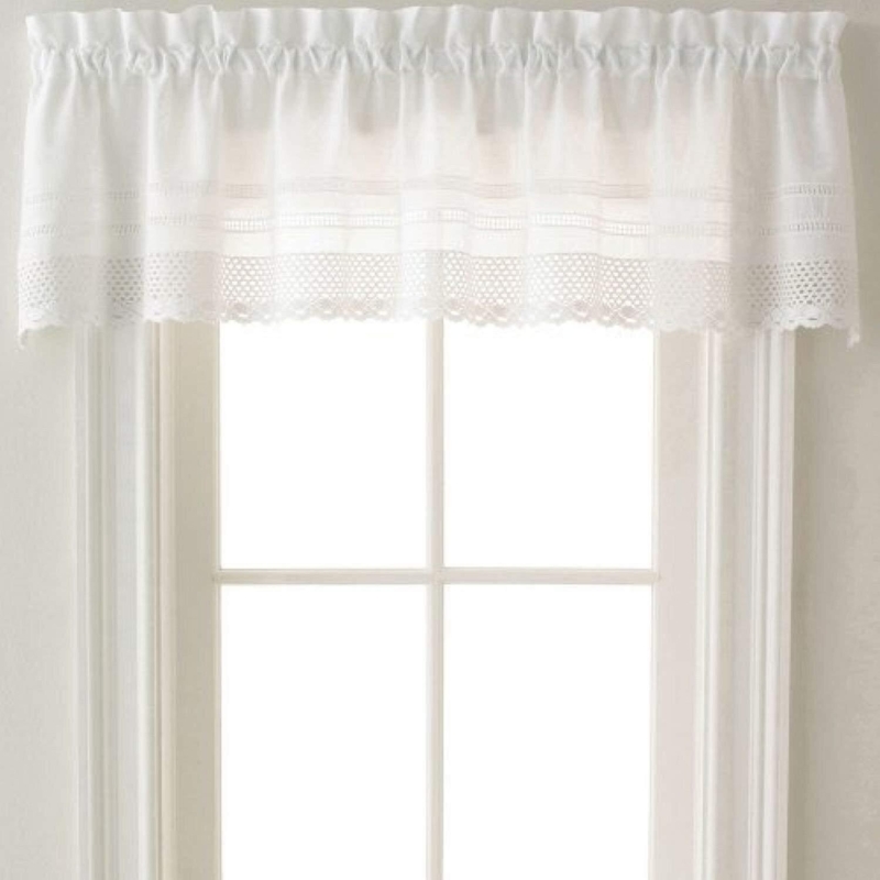 Ketcham Cotton Blend Tailored 58'' W Window Valance in