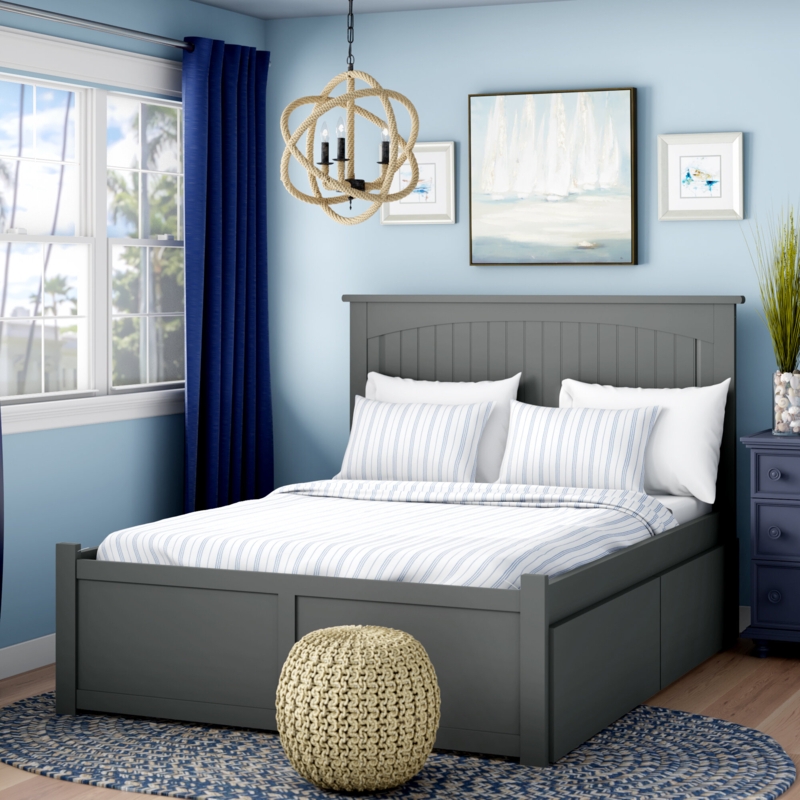 Kindig Solid Wood Storage Platform Bed