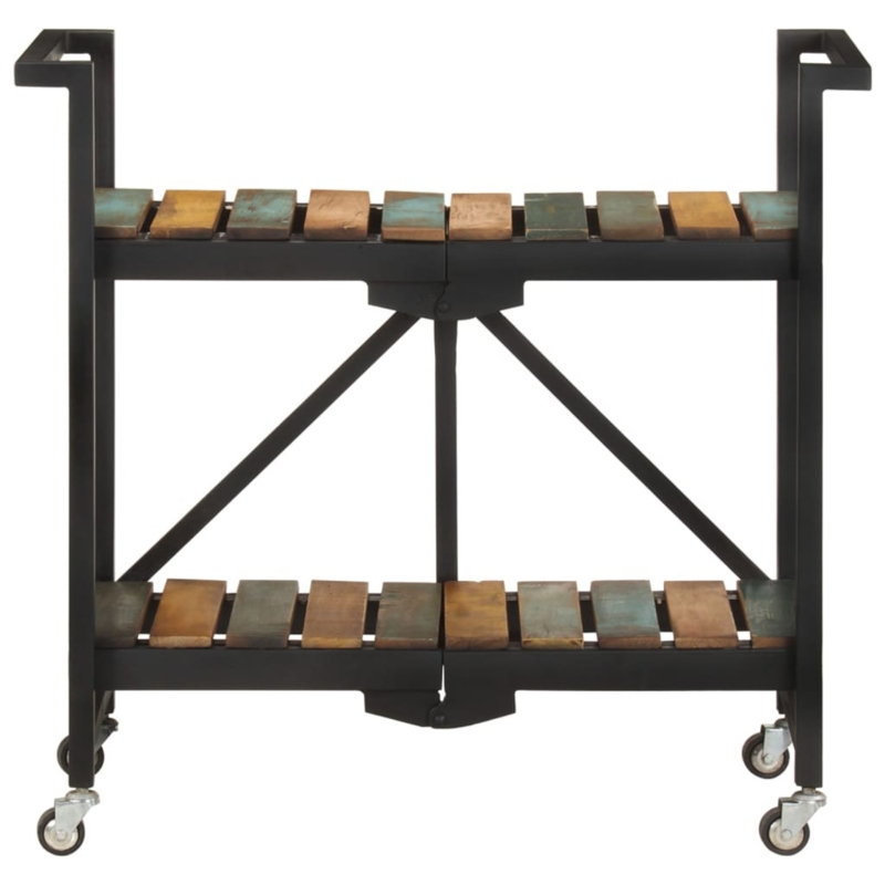 Kitchen Trolley 34.2" x 14.2" x 31.9" Solid Reclaimed Wood