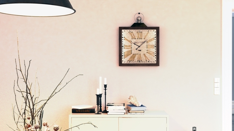 Kittie Wood Wall Clock