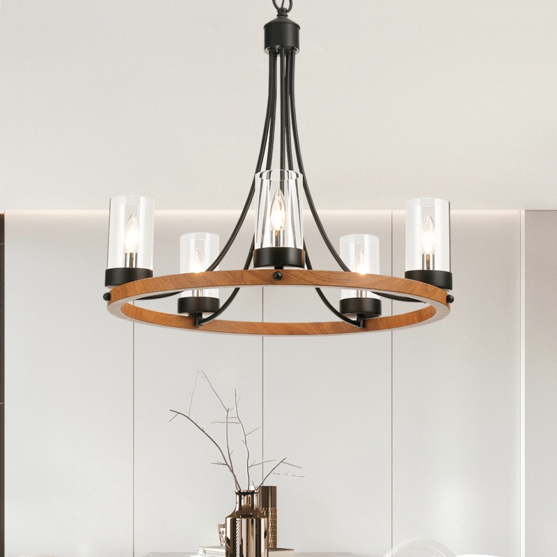 Wagon Wheel Lamp