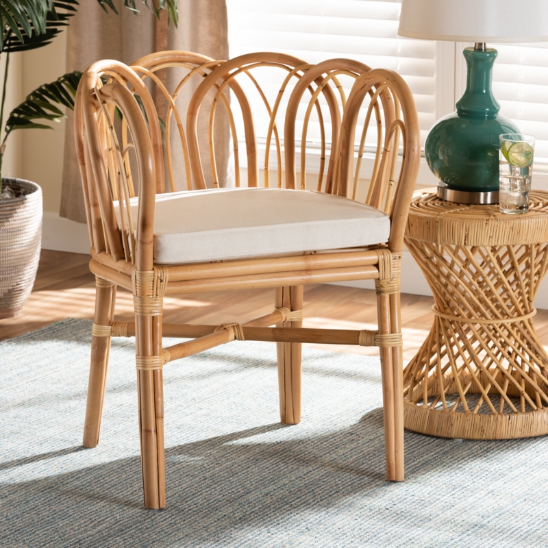 Lachance 24.5" W Rattan Barrel Chair