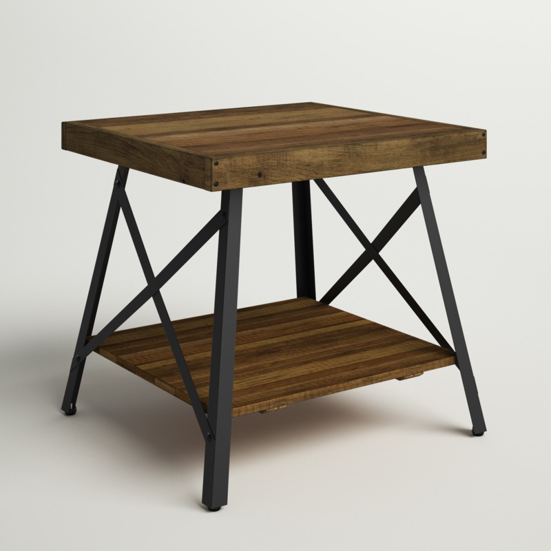 Laguna Solid Wood End Table with Storage