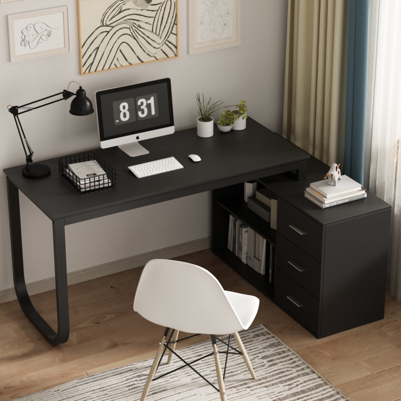 Latwon L-Shape Desk