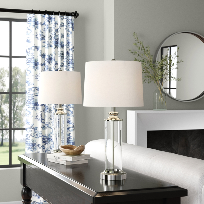 Leiser Glass Cylinder Table Lamp (Set of 2)