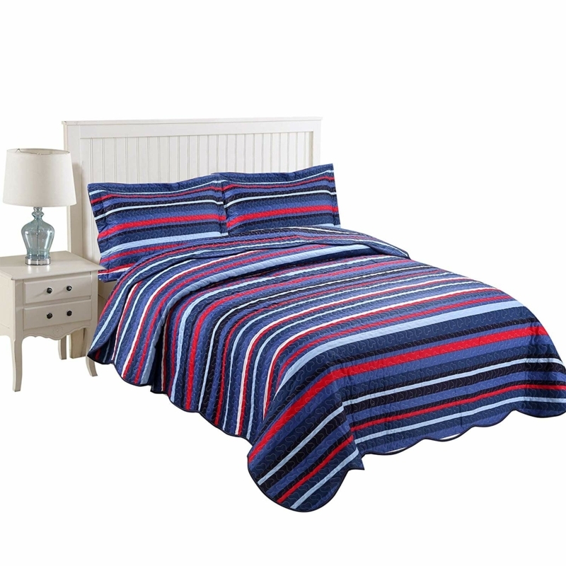 Lejeune Striped Quilt Set