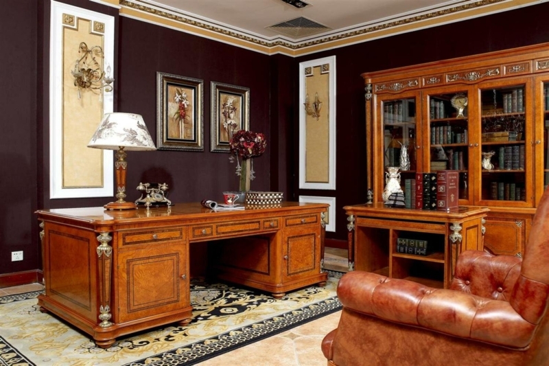 Leonor Solid Wood Executive Desk