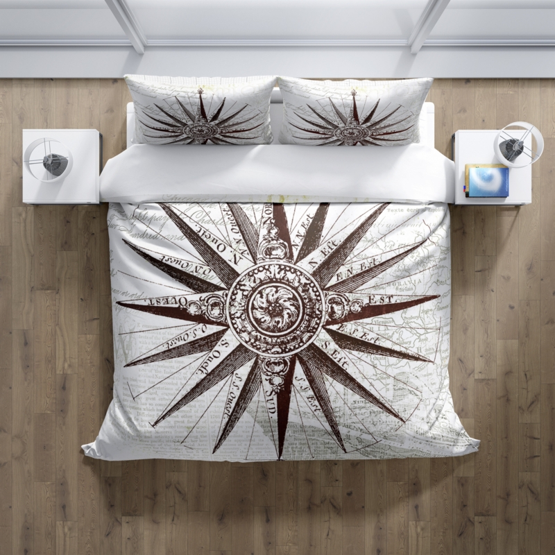Lerner Nautical Compass Star Duvet Cover Set