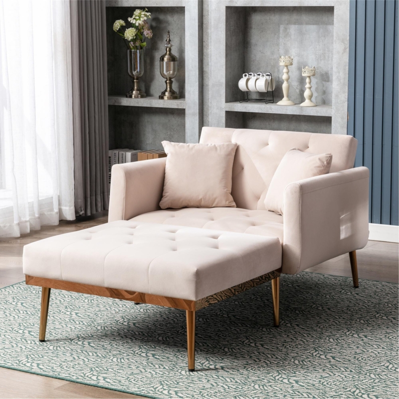 Lilly-Beau Velvet Chaise Lounge