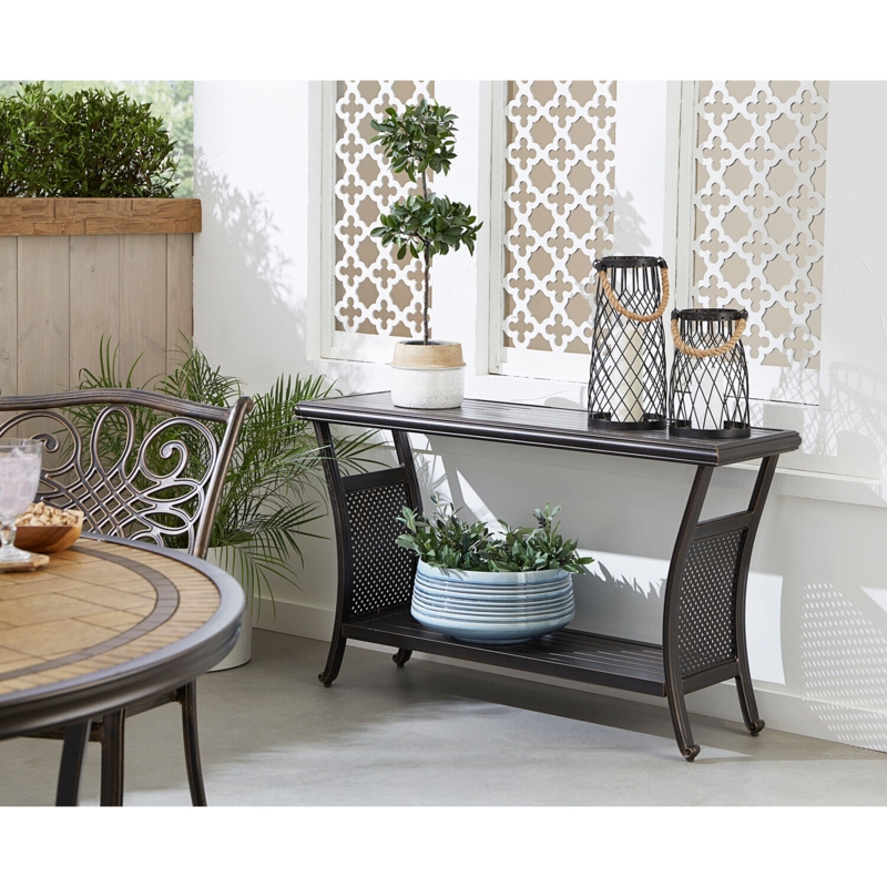 Lishia Aluminum Buffet u0026 Console Table